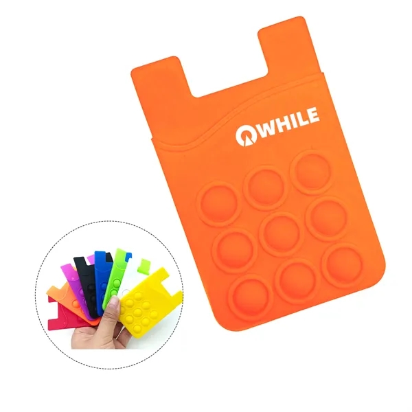 Silicone Fidget Pop Wallet - Silicone Fidget Pop Wallet - Image 0 of 6