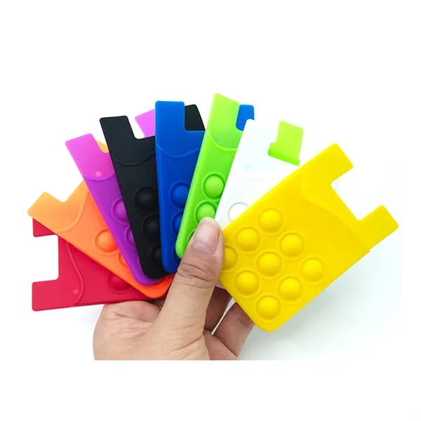 Silicone Fidget Pop Wallet - Silicone Fidget Pop Wallet - Image 1 of 6