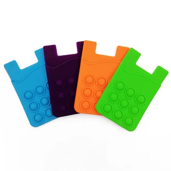 Silicone Fidget Pop Wallet - Silicone Fidget Pop Wallet - Image 3 of 6