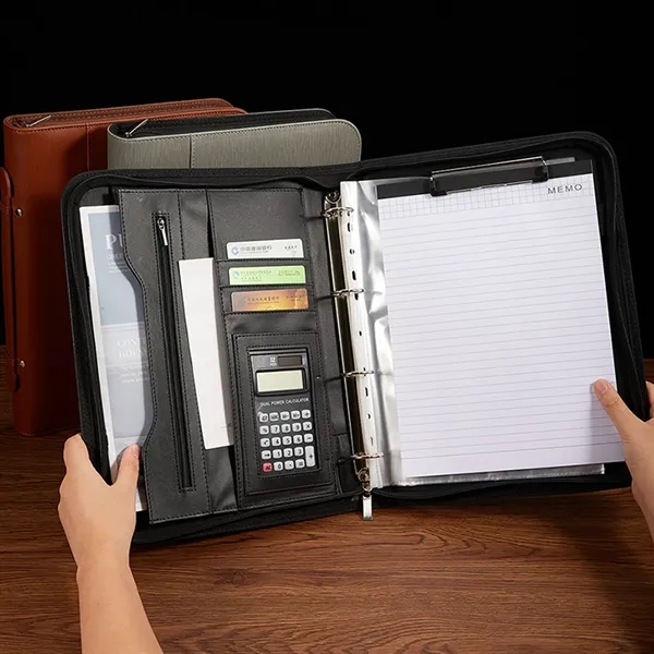 PU A4 Executive Folder with Calculator - PU A4 Executive Folder with Calculator - Image 1 of 6