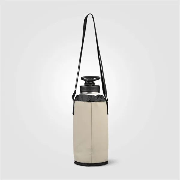 Malmo Recycled PU Zipper Pocket Bottle Bag - Silkscreen - Malmo Recycled PU Zipper Pocket Bottle Bag - Silkscreen - Image 10 of 12