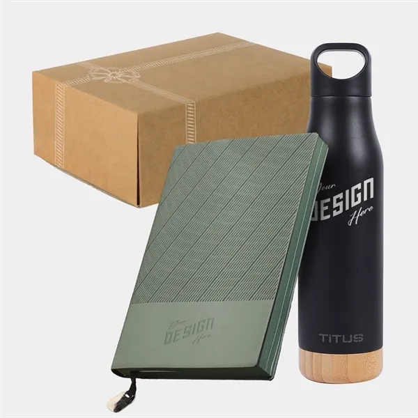 TiTUS® Executive Notebook & Stainless Steel Bottle Gift Set - TiTUS® Executive Notebook & Stainless Steel Bottle Gift Set - Image 0 of 0