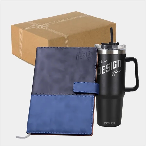 TiTUS® Valvetine Notebook & 30 oz Travel Mug Gift Set - TiTUS® Valvetine Notebook & 30 oz Travel Mug Gift Set - Image 0 of 0