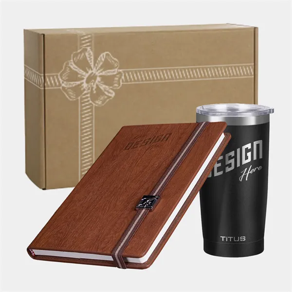 TiTUS® Melange Notebook & 20 oz Insulated Tumbler Gift Set - TiTUS® Melange Notebook & 20 oz Insulated Tumbler Gift Set - Image 0 of 0