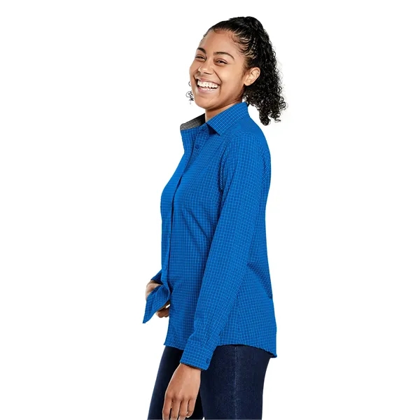Women's Influencer Microplaid Woven Shirt - Women's Influencer Microplaid Woven Shirt - Image 1 of 9