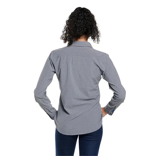 Women's Influencer Microplaid Woven Shirt - Women's Influencer Microplaid Woven Shirt - Image 8 of 9