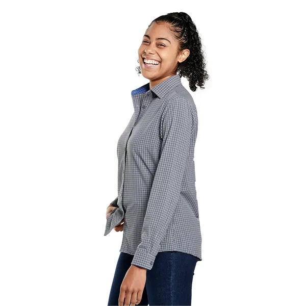 Women's Influencer Microplaid Woven Shirt - Women's Influencer Microplaid Woven Shirt - Image 6 of 9