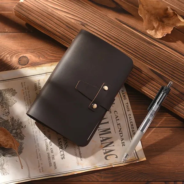 Crazy Horse Leather Pocket Spiral Binder Journal Notebook - Crazy Horse Leather Pocket Spiral Binder Journal Notebook - Image 6 of 16