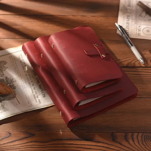 Crazy Horse Leather Pocket Spiral Binder Journal Notebook - Crazy Horse Leather Pocket Spiral Binder Journal Notebook - Image 14 of 16