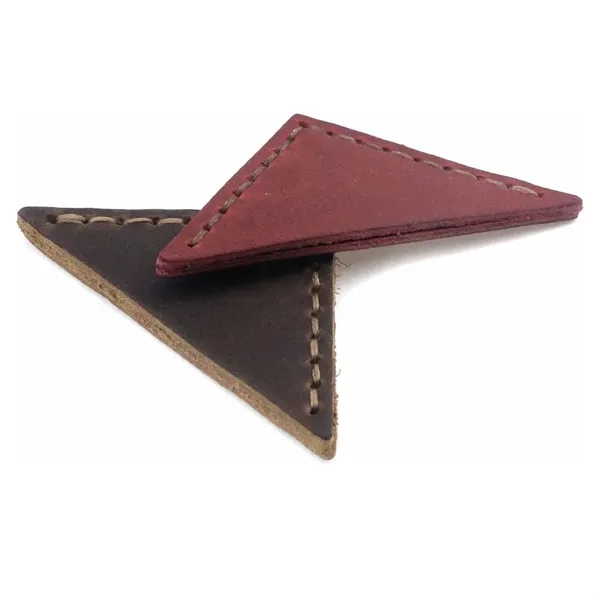 Genuine Leather Bookmarker Vintage Mini Triangle Page Corner - Genuine Leather Bookmarker Vintage Mini Triangle Page Corner - Image 6 of 11