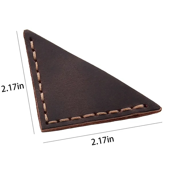 Genuine Leather Bookmarker Vintage Mini Triangle Page Corner - Genuine Leather Bookmarker Vintage Mini Triangle Page Corner - Image 8 of 11