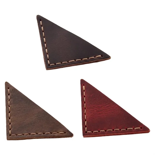 Genuine Leather Bookmarker Vintage Mini Triangle Page Corner - Genuine Leather Bookmarker Vintage Mini Triangle Page Corner - Image 7 of 11
