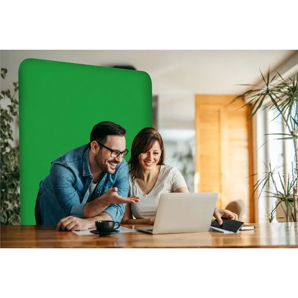 5'W x 90"H EuroFit Straight Wall Green Screen Kit - 5'W x 90"H EuroFit Straight Wall Green Screen Kit - Image 1 of 1