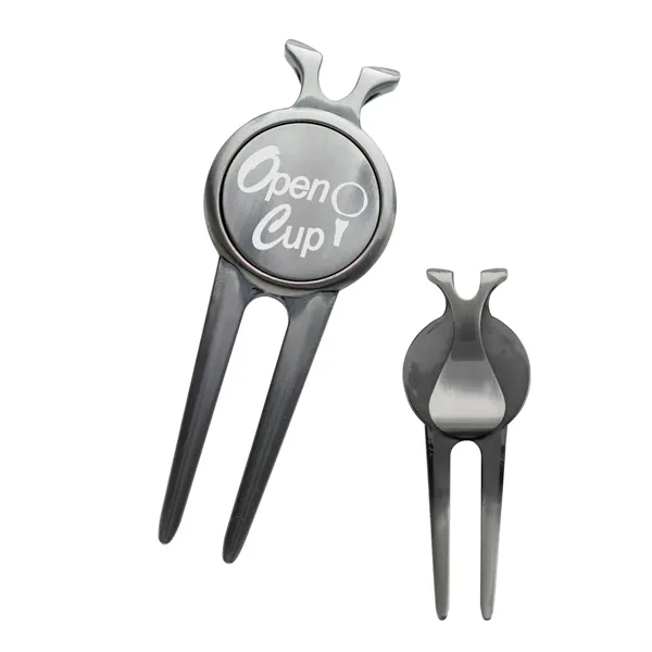 Deluxe Magnetic Divot Repair Tool with Ball Marker - Deluxe Magnetic Divot Repair Tool with Ball Marker - Image 1 of 3