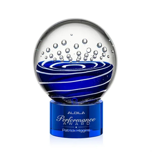 Tranquility Award on Marvel Base - Blue - Tranquility Award on Marvel Base - Blue - Image 3 of 6