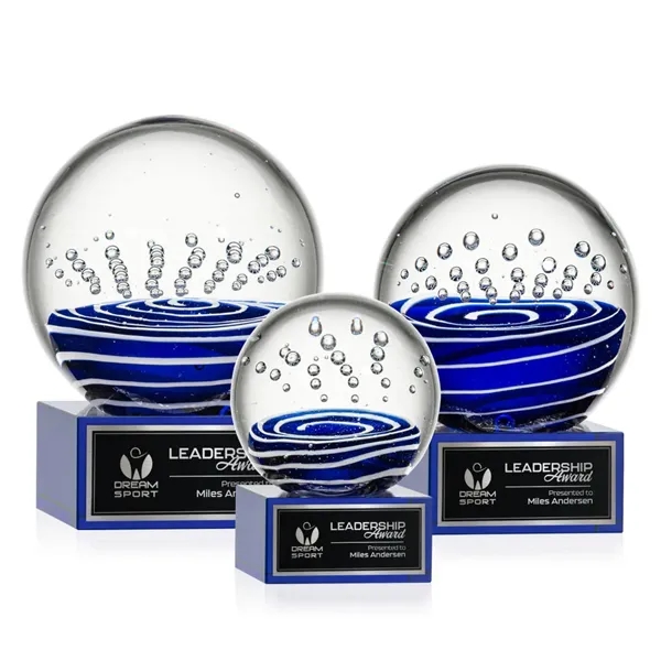 Tranquility Award on Hancock Base - Blue - Tranquility Award on Hancock Base - Blue - Image 0 of 6