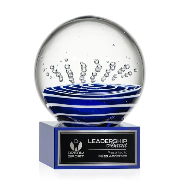 Tranquility Award on Hancock Base - Blue - Tranquility Award on Hancock Base - Blue - Image 5 of 6