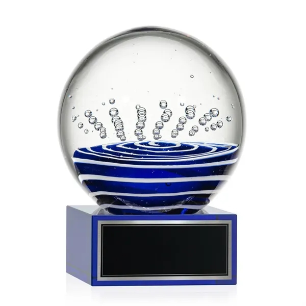 Tranquility Award on Hancock Base - Blue - Tranquility Award on Hancock Base - Blue - Image 6 of 6