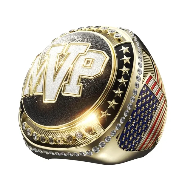 Legacy Patriotic Ring w/ Stock Bezel & Sides (Assembled) - Legacy Patriotic Ring w/ Stock Bezel & Sides (Assembled) - Image 8 of 10