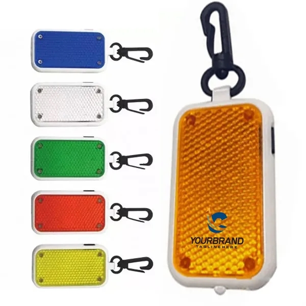 Night Warning Safety LED Reflective Keychain Pendant Light - Night Warning Safety LED Reflective Keychain Pendant Light - Image 0 of 4