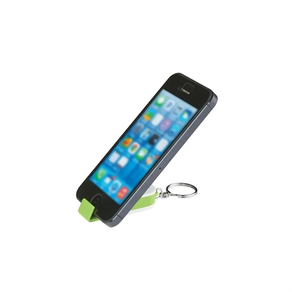2-in-1 Phone Holder And Screen Cleaner Combo Keychain - 2-in-1 Phone Holder And Screen Cleaner Combo Keychain - Image 2 of 4