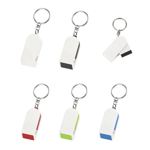 2-in-1 Phone Holder And Screen Cleaner Combo Keychain - 2-in-1 Phone Holder And Screen Cleaner Combo Keychain - Image 4 of 4
