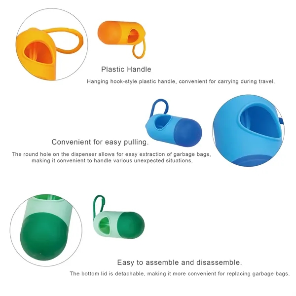 Convenient Pill-Shaped Pet Waste Bag Dispenser with Col - Convenient Pill-Shaped Pet Waste Bag Dispenser with Col - Image 1 of 15