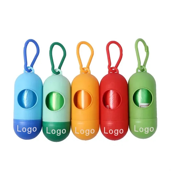 Convenient Pill-Shaped Pet Waste Bag Dispenser with Col - Convenient Pill-Shaped Pet Waste Bag Dispenser with Col - Image 3 of 15