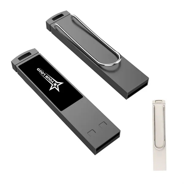 Clip Metal Led USB 3.0 Flash Drive - Clip Metal Led USB 3.0 Flash Drive - Image 0 of 4