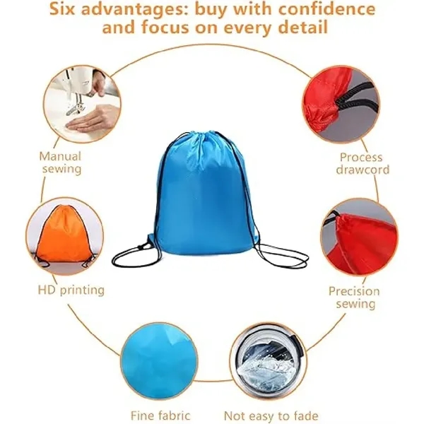 Drawstring Backpack Bags - Drawstring Backpack Bags - Image 2 of 4