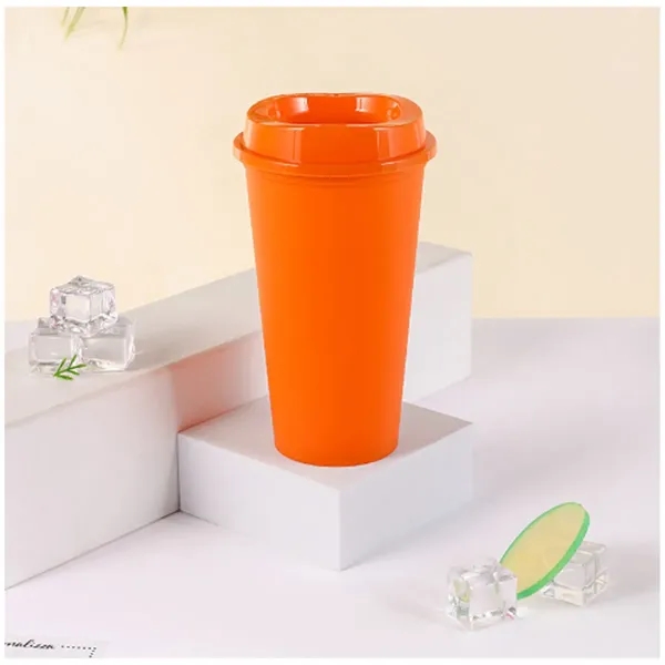 16OZ Reusable Plastic Cup With Lid Coffee Juice Kids Adults - 16OZ Reusable Plastic Cup With Lid Coffee Juice Kids Adults - Image 8 of 8