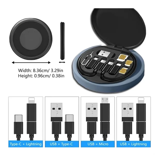 Multi-USB Adapter Set Converter Charging Cable Kit Card Pin - Multi-USB Adapter Set Converter Charging Cable Kit Card Pin - Image 1 of 6