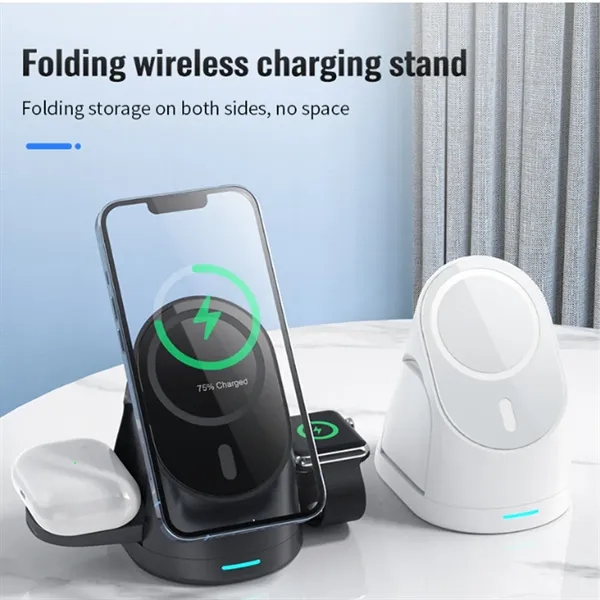 3in1 Wireless Charging Station Multiple Devices Fast Charger - 3in1 Wireless Charging Station Multiple Devices Fast Charger - Image 4 of 6