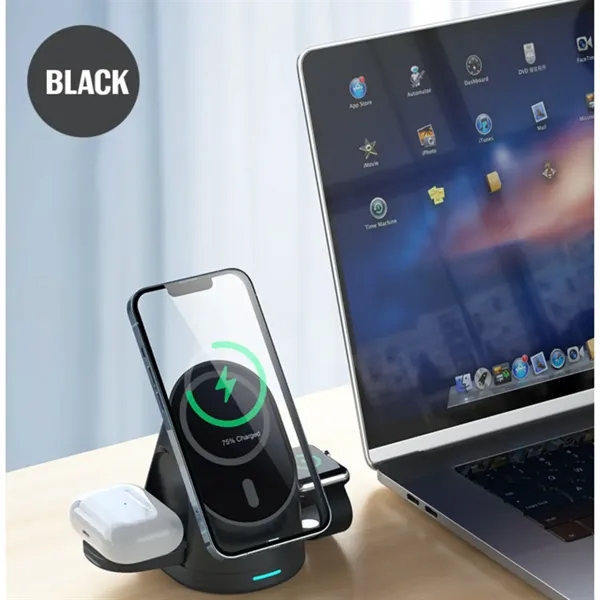 3in1 Wireless Charging Station Multiple Devices Fast Charger - 3in1 Wireless Charging Station Multiple Devices Fast Charger - Image 6 of 6