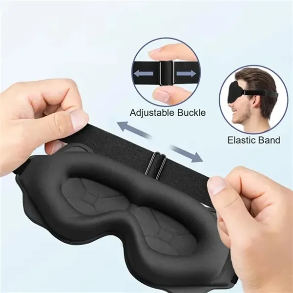 3D Breathable Blackout Sleep Travel Eye Mask - 3D Breathable Blackout Sleep Travel Eye Mask - Image 3 of 3