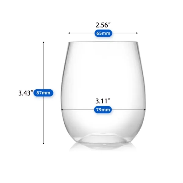 16 oz Stemless Plastic Wine Glass For Family Party - 16 oz Stemless Plastic Wine Glass For Family Party - Image 1 of 5