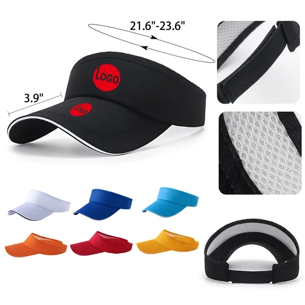 MOQ 50 PCS Lightweight Tennis Golf Sun Hat Visors - MOQ 50 PCS Lightweight Tennis Golf Sun Hat Visors - Image 0 of 7