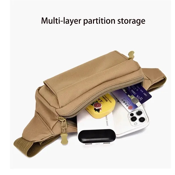 Portable Nylon Outdoor Waist Bag Travel Shoulder - Portable Nylon Outdoor Waist Bag Travel Shoulder - Image 2 of 4