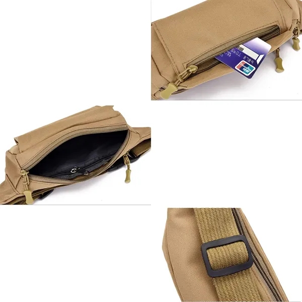 Portable Nylon Outdoor Waist Bag Travel Shoulder - Portable Nylon Outdoor Waist Bag Travel Shoulder - Image 3 of 4