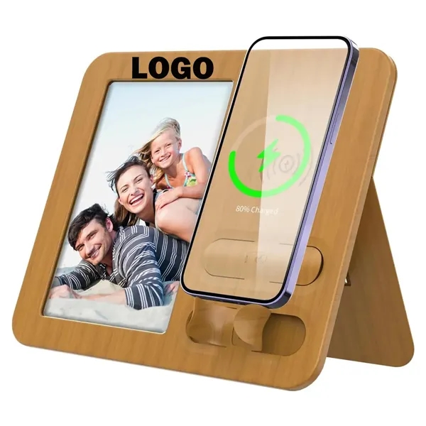 Picture Frame with Wireless Charging Stand - Picture Frame with Wireless Charging Stand - Image 0 of 3