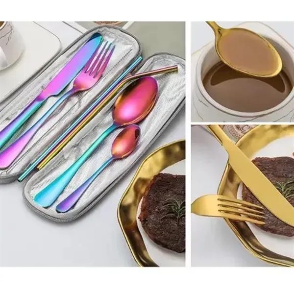 7 In 1 Camping Cutlery Set - 7 In 1 Camping Cutlery Set - Image 2 of 2