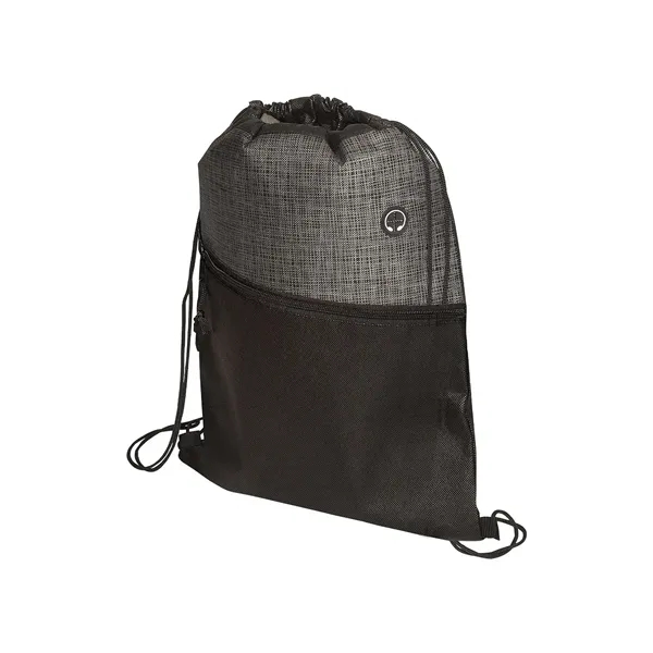 Prime Line Tonal Heathered Non-Woven Drawstring Backpack - Prime Line Tonal Heathered Non-Woven Drawstring Backpack - Image 4 of 37