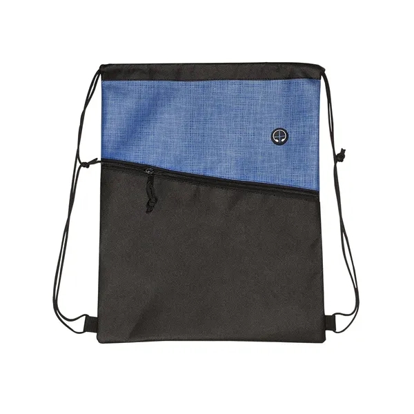 Prime Line Tonal Heathered Non-Woven Drawstring Backpack - Prime Line Tonal Heathered Non-Woven Drawstring Backpack - Image 5 of 37