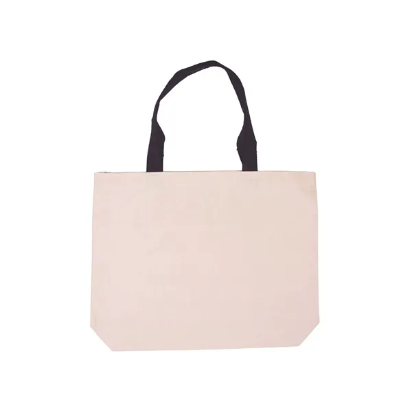 Prime Line Cotton Canvas Tote Bag with Color Accents - Prime Line Cotton Canvas Tote Bag with Color Accents - Image 2 of 27