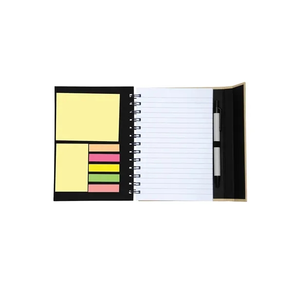 Prime Line Spiral Notebook With Sticky Notes & Pen 5.75" ... - Prime Line Spiral Notebook With Sticky Notes & Pen 5.75" ... - Image 7 of 29