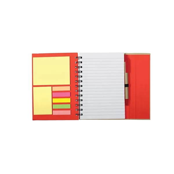 Prime Line Spiral Notebook With Sticky Notes & Pen 5.75" ... - Prime Line Spiral Notebook With Sticky Notes & Pen 5.75" ... - Image 10 of 29