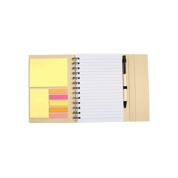 Prime Line Spiral Notebook With Sticky Notes & Pen 5.75" ... - Prime Line Spiral Notebook With Sticky Notes & Pen 5.75" ... - Image 13 of 29