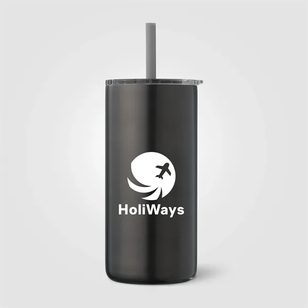 Borealis Recycled Stainless Steel Straw Tumbler -
