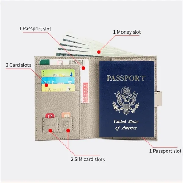 ON SALE! Rfid Passport Wallet-Genuine Leather - ON SALE! Rfid Passport Wallet-Genuine Leather - Image 1 of 13