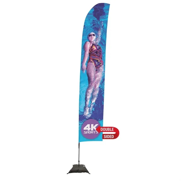 17' Streamline Blade Sail Sign Flag, 2-Sided, Scissor Base - 17' Streamline Blade Sail Sign Flag, 2-Sided, Scissor Base - Image 0 of 4